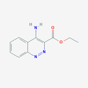 molecular formula C11H11N3O2 B2557724 Ethyl 4-aminocinnoline-3-carboxylate CAS No. 206002-69-9