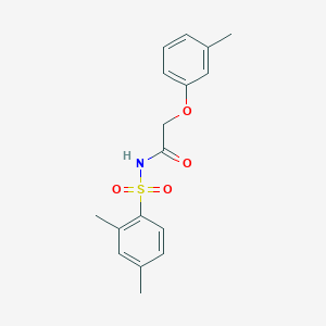 N-((2,4-dimethylphenyl)sulfonyl)-2-(m-tolyloxy)acetamide