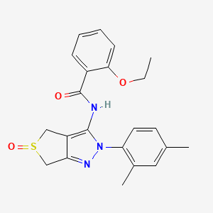 molecular formula C22H23N3O3S B2557733 N-(2-(2,4-二甲苯基)-5-氧化-4,6-二氢-2H-噻吩并[3,4-c]吡唑-3-基)-2-乙氧基苯甲酰胺 CAS No. 1007194-64-0