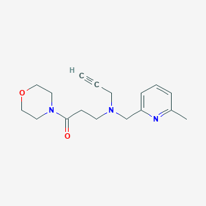 3-[(6-Methylpyridin-2-yl)methyl-prop-2-ynylamino]-1-morpholin-4-ylpropan-1-one