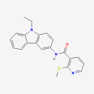 N-(9-ethyl-9H-carbazol-3-yl)-2-(methylsulfanyl)pyridine-3-carboxamide