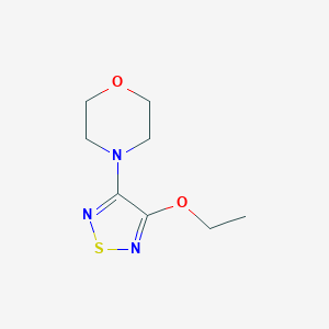 molecular formula C8H13N3O2S B255775 4-(4-Ethoxy-1,2,5-thiadiazol-3-yl)morpholine 