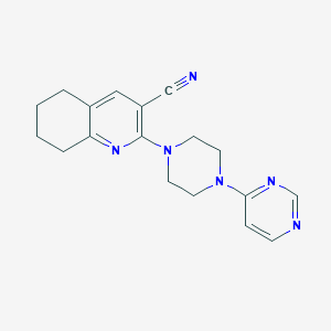 2-(4-Pyrimidin-4-ylpiperazin-1-yl)-5,6,7,8-tetrahydroquinoline-3-carbonitrile