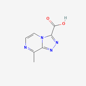 molecular formula C7H6N4O2 B2557766 8-Methyl-[1,2,4]triazolo[4,3-a]pyrazine-3-carboxylic acid CAS No. 1935915-95-9