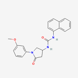 1-(1-(3-Methoxyphenyl)-5-oxopyrrolidin-3-yl)-3-(naphthalen-1-yl)urea