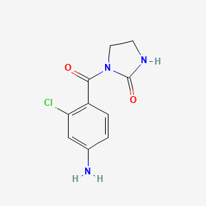 1-(4-Amino-2-chlorobenzoyl)imidazolidin-2-one