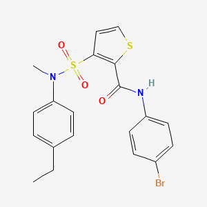 N-(4-bromophenyl)-3-[(4-ethylphenyl)(methyl)sulfamoyl]thiophene-2-carboxamide