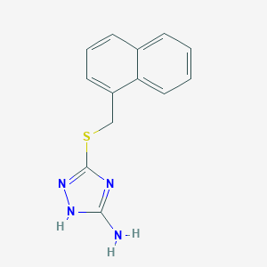 molecular formula C13H12N4S B255778 5-((naphthalen-1-ylmethyl)thio)-4H-1,2,4-triazol-3-amine 