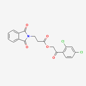2-(2,4-Dichlorophenyl)-2-oxoethyl 3-(1,3-dioxoisoindolin-2-yl)propanoate