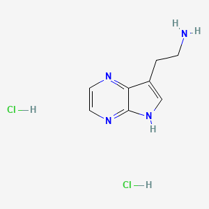 2-(5H-Pyrrolo[2,3-b]pyrazin-7-yl)ethanamine;dihydrochloride