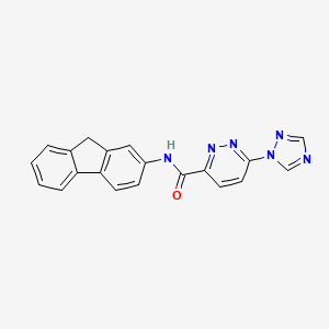 N-(9H-fluoren-2-yl)-6-(1H-1,2,4-triazol-1-yl)pyridazine-3-carboxamide