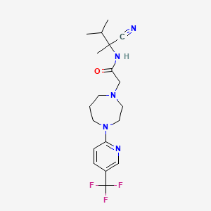 N-(1-cyano-1,2-dimethylpropyl)-2-{4-[5-(trifluoromethyl)pyridin-2-yl]-1,4-diazepan-1-yl}acetamide