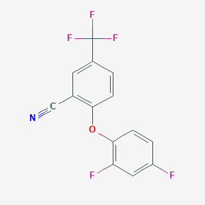2-(2,4-Difluorophenoxy)-5-(trifluoromethyl)benzonitrile