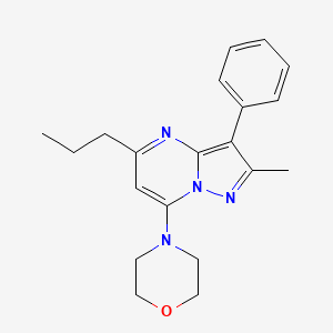 4-(2-Methyl-3-phenyl-5-propylpyrazolo[1,5-a]pyrimidin-7-yl)morpholine