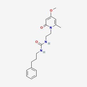 molecular formula C19H25N3O3 B2557859 1-(2-(4-甲氧基-6-甲基-2-氧代吡啶-1(2H)-基)乙基)-3-(3-苯基丙基)脲 CAS No. 1903739-59-2