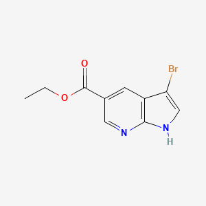 molecular formula C10H9BrN2O2 B2557867 Ethyl 3-bromo-1h-pyrrolo[2,3-b]pyridine-5-carboxylate CAS No. 2090461-66-6