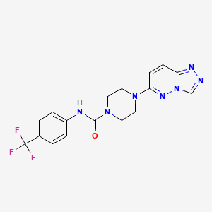 4-([1,2,4]triazolo[4,3-b]pyridazin-6-yl)-N-(4-(trifluoromethyl)phenyl)piperazine-1-carboxamide