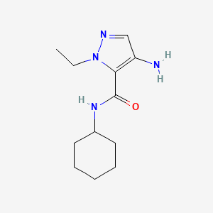 molecular formula C12H20N4O B2557873 4-Amino-N-cyclohexyl-1-ethyl-1H-pyrazole-5-carboxamide CAS No. 1494516-36-7