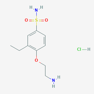 4-(2-Aminoethoxy)-3-ethylbenzene-1-sulfonamide hydrochloride