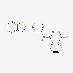 N-(3-Benzothiazol-2-ylphenyl)-2-nitrobenzamide