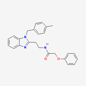 N-{2-[1-(4-methylbenzyl)-1H-benzimidazol-2-yl]ethyl}-2-phenoxyacetamide