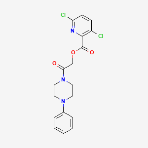 [2-Oxo-2-(4-phenylpiperazin-1-yl)ethyl] 3,6-dichloropyridine-2-carboxylate