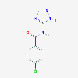 molecular formula C9H7ClN4O B255791 4-chloro-N-(1H-1,2,4-triazol-3-yl)benzamide 