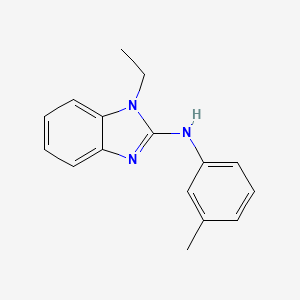 molecular formula C16H17N3 B2557919 1-乙基-N-(3-甲基苯基)-1H-1,3-苯并二唑-2-胺 CAS No. 630092-19-2