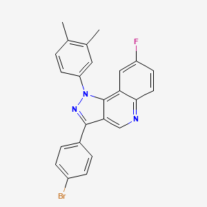 molecular formula C24H17BrFN3 B2557922 3-(4-溴苯基)-1-(3,4-二甲基苯基)-8-氟-1H-吡唑并[4,3-c]喹啉 CAS No. 901030-62-4