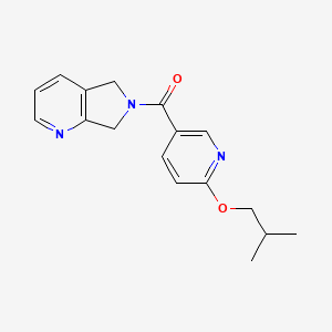 molecular formula C17H19N3O2 B2557928 (6-isobutoxypyridin-3-yl)(5H-pyrrolo[3,4-b]pyridin-6(7H)-yl)methanone CAS No. 2320179-28-8