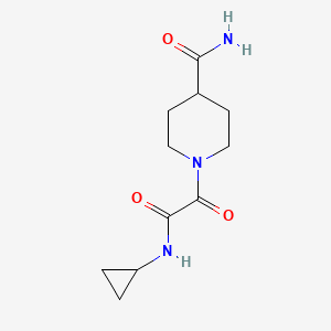 1-(2-(Cyclopropylamino)-2-oxoacetyl)piperidine-4-carboxamide