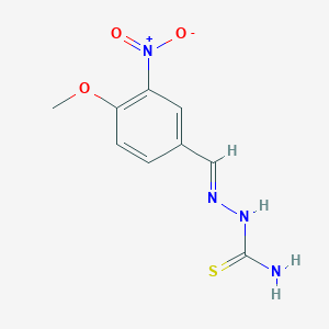 molecular formula C9H10N4O3S B255795 4-Methoxy-3-nitrobenzaldehyde thiosemicarbazone 