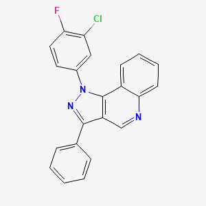 1-(3-chloro-4-fluorophenyl)-3-phenyl-1H-pyrazolo[4,3-c]quinoline