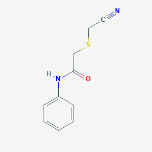 molecular formula C10H10N2OS B255796 2-[(cyanomethyl)thio]-N-phenylacetamide 