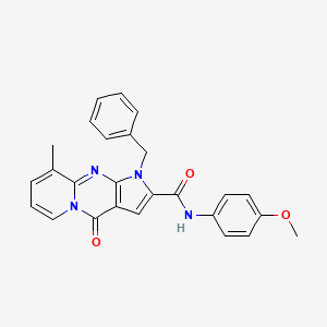 1-benzyl-N-(4-methoxyphenyl)-9-methyl-4-oxo-1,4-dihydropyrido[1,2-a]pyrrolo[2,3-d]pyrimidine-2-carboxamide