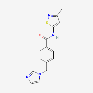 4-((1H-imidazol-1-yl)methyl)-N-(3-methylisothiazol-5-yl)benzamide