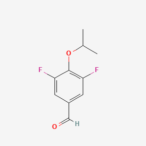 molecular formula C10H10F2O2 B2557971 3,5-Difluoro-4-isopropoxybenzaldehyde CAS No. 1509381-38-7