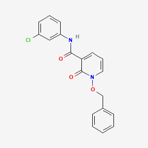 molecular formula C19H15ClN2O3 B2557981 1-(benzyloxy)-N-(3-chlorophenyl)-2-oxo-1,2-dihydropyridine-3-carboxamide CAS No. 847464-63-5
