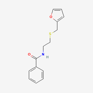 N-[2-(furan-2-ylmethylsulfanyl)ethyl]benzamide