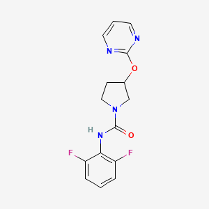 N-(2,6-difluorophenyl)-3-(pyrimidin-2-yloxy)pyrrolidine-1-carboxamide