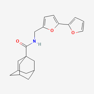 molecular formula C20H23NO3 B2557991 (3r,5r,7r)-N-([2,2'-bifuran]-5-ylmethyl)adamantane-1-carboxamide CAS No. 2034436-86-5