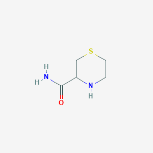 molecular formula C5H10N2OS B025580 Thiomorpholine-3-carboxamide CAS No. 103742-31-0