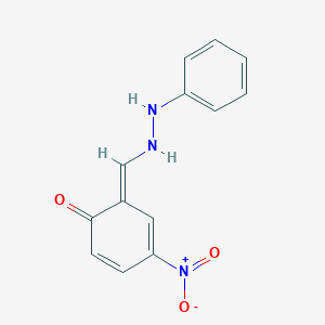 molecular formula C13H11N3O3 B255800 (6E)-4-nitro-6-[(2-phenylhydrazinyl)methylidene]cyclohexa-2,4-dien-1-one 