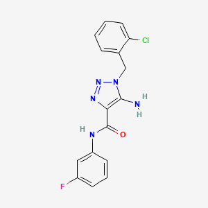 5-amino-1-(2-chlorobenzyl)-N-(3-fluorophenyl)-1H-1,2,3-triazole-4-carboxamide