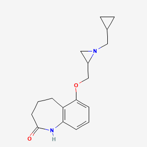 6-[[1-(Cyclopropylmethyl)aziridin-2-yl]methoxy]-1,3,4,5-tetrahydro-1-benzazepin-2-one