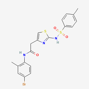 N-(4-bromo-2-methyl-phenyl)-2-[2-(p-tolylsulfonylamino)thiazol-4-yl]acetamide