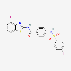 N-(4-fluorobenzo[d]thiazol-2-yl)-4-(4-fluorophenylsulfonamido)benzamide