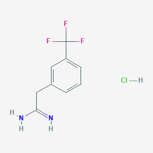 2-[3-(Trifluoromethyl)phenyl]ethanimidamide hydrochloride