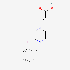 3-[4-(2-Fluorobenzyl)piperazin-1-yl]propanoic acid