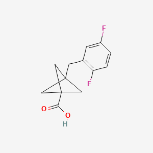 3-[(2,5-Difluorophenyl)methyl]bicyclo[1.1.1]pentane-1-carboxylic acid